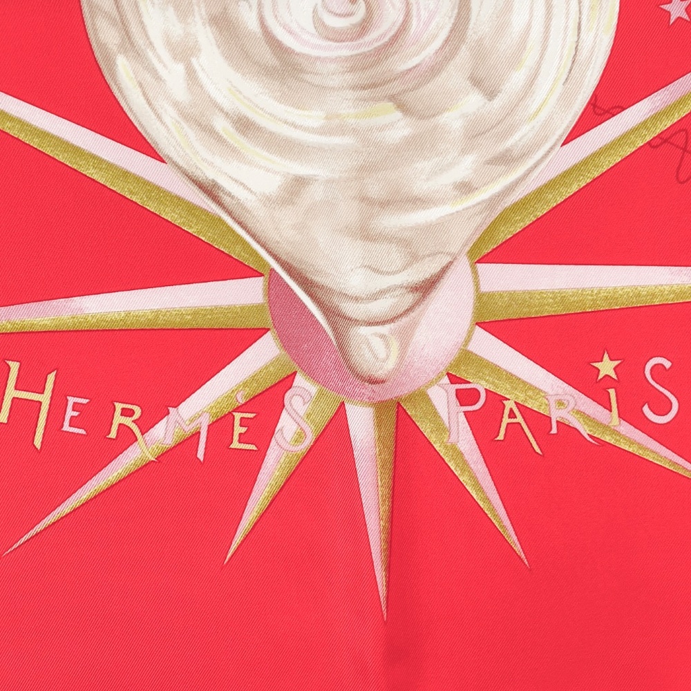 NWT Hermes Scarf "Quintessence" in Coral - Picture 4 of 9